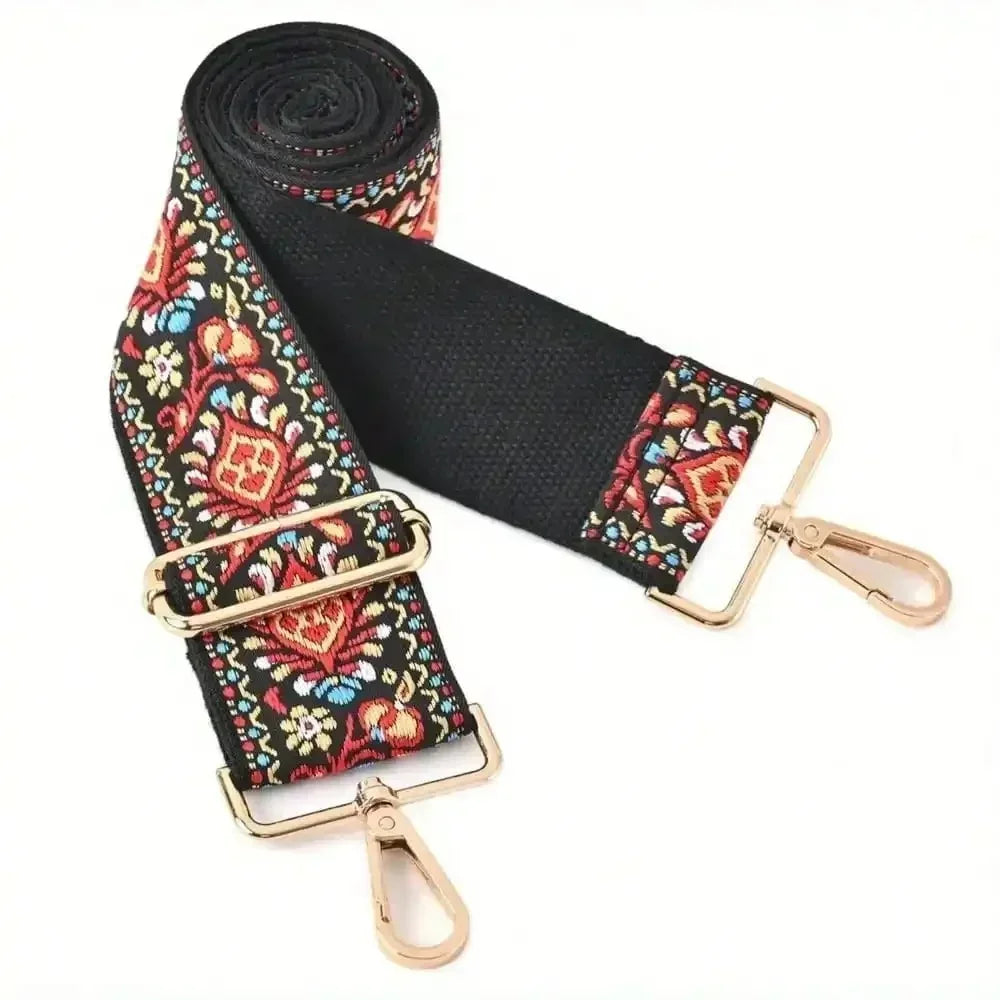 Adjustable Replacement Purse Strap — Patterned Crossbody Shoulder Belt