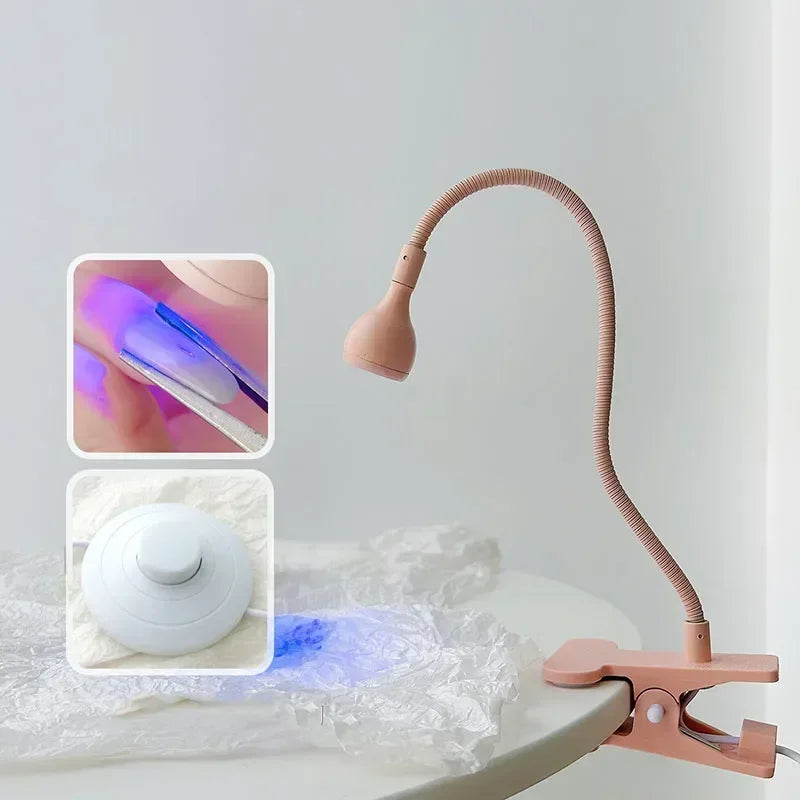 UV LED Nail Dryer Lamp — Desktop Gel Polish Curing Tool with Foot Pedal