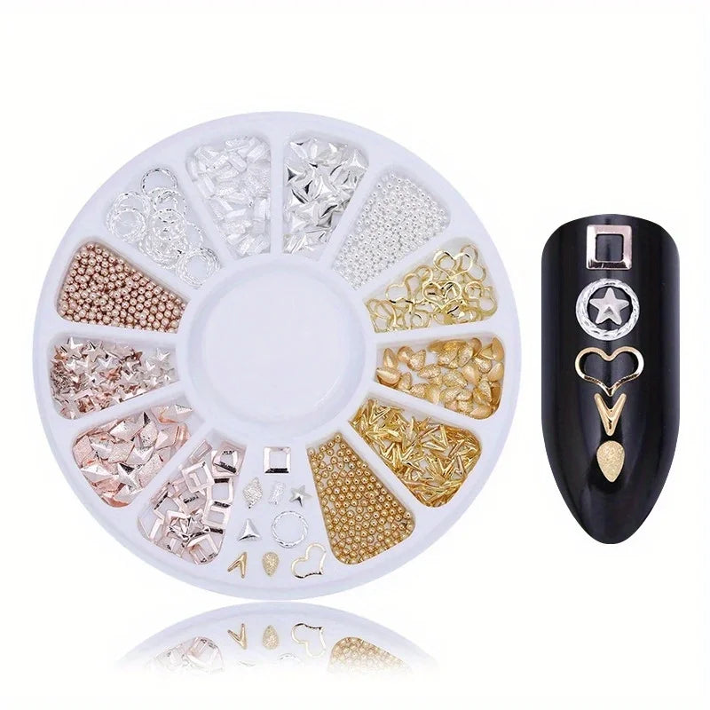 TaoTips Nail Art Rhinestones — Acrylic Crystal Gems for Manicure Decoration