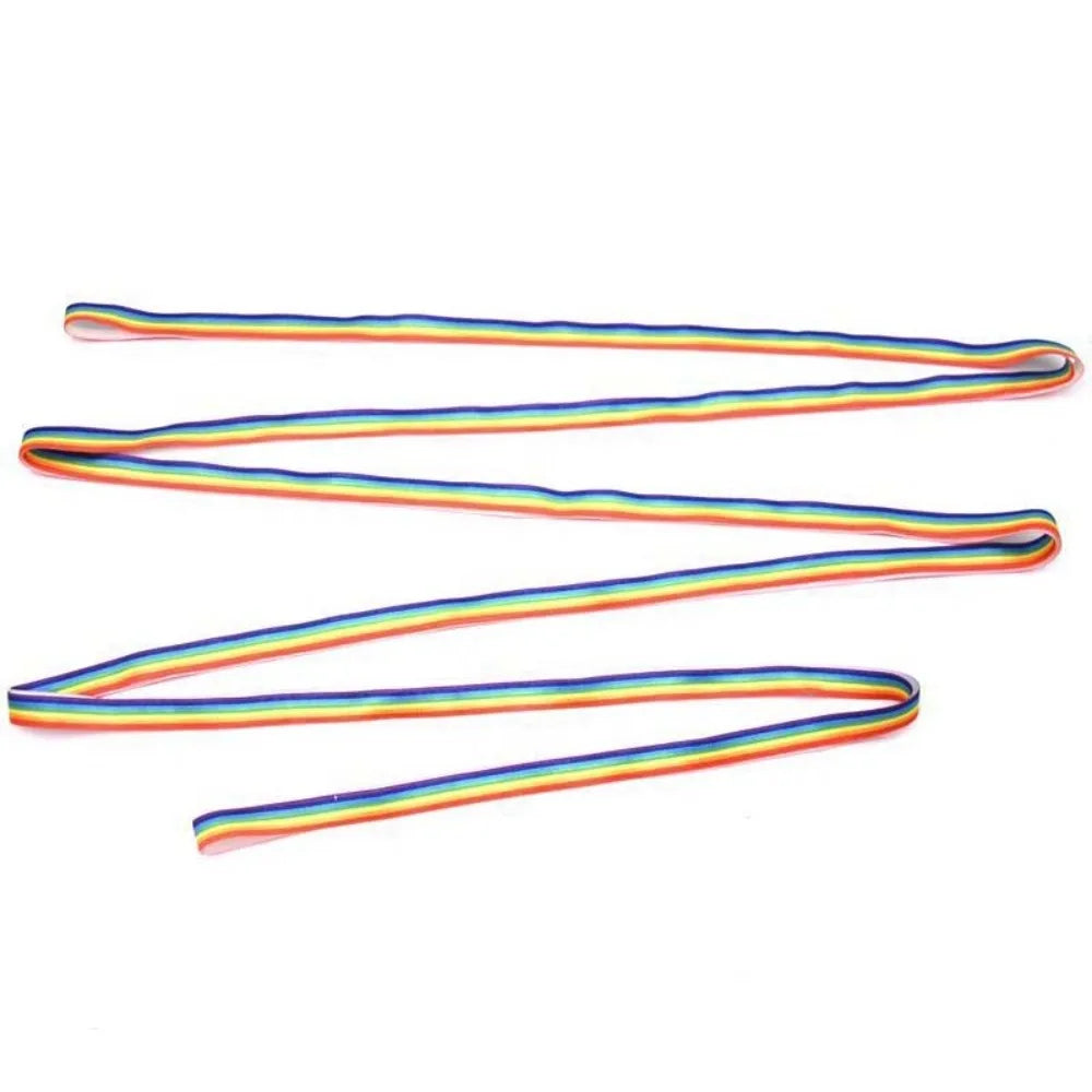 Elastic Group Jump Rope — Colorful Coordination Training Tool