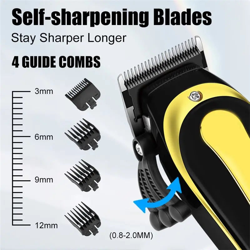 FGHGF Professional Hair Clipper — Cordless Rechargeable Trimmer for Men