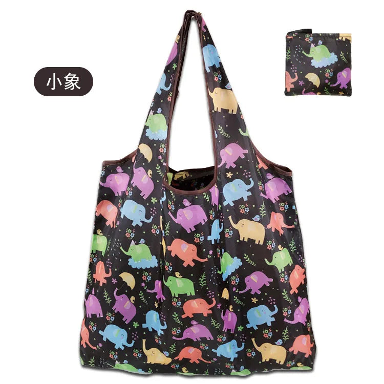 Foldable Reusable Shopping Bags — Heavy Duty Washable Grocery Totes