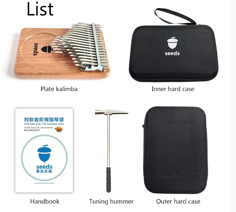 M-VAVE Chromatic Kalimba — 41 Key Professional Okoume Wood Thumb Piano