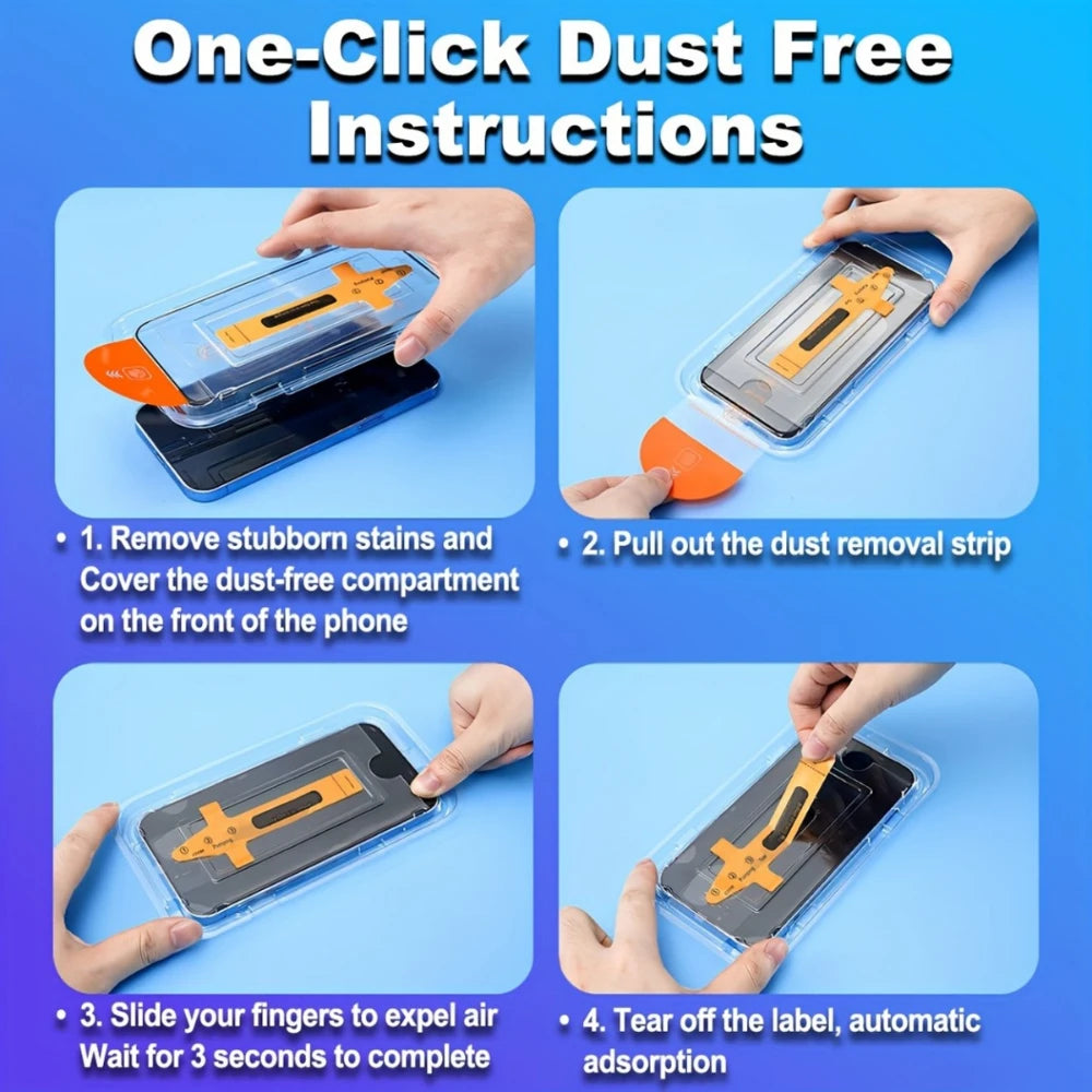 NNBILI Tempered Glass Screen Protector — Full Coverage with Auto-Alignment Kit
