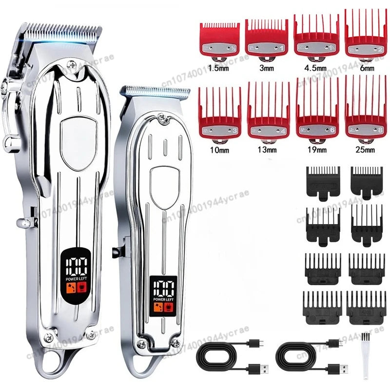 Edieu Professional Electric Hair Clippers — Cordless Trimmer Set for Men