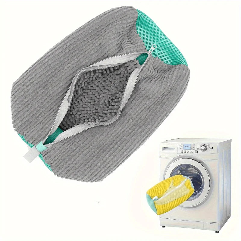 Durable Mesh Shoe Wash Bag — Protective Laundry Organizer for Sneakers