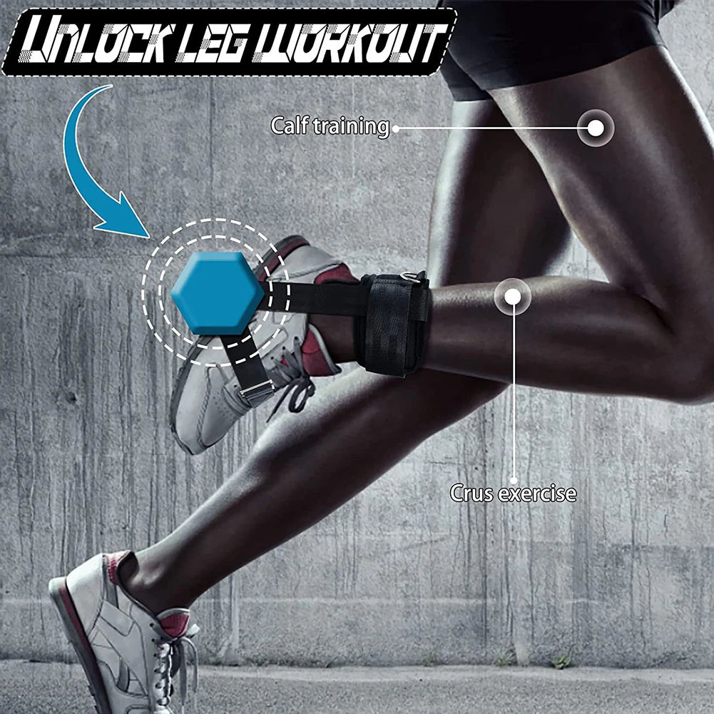 Mix&equipment Adjustable Dumbbell Ankle Strap — Multipurpose Leg Strength Trainer