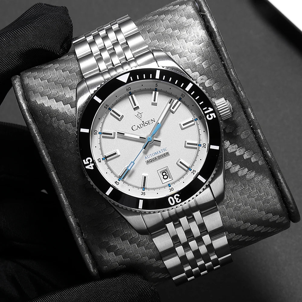 Cadisen Automatic Mechanical Watch — Ceramic Bezel & Sapphire Crystal