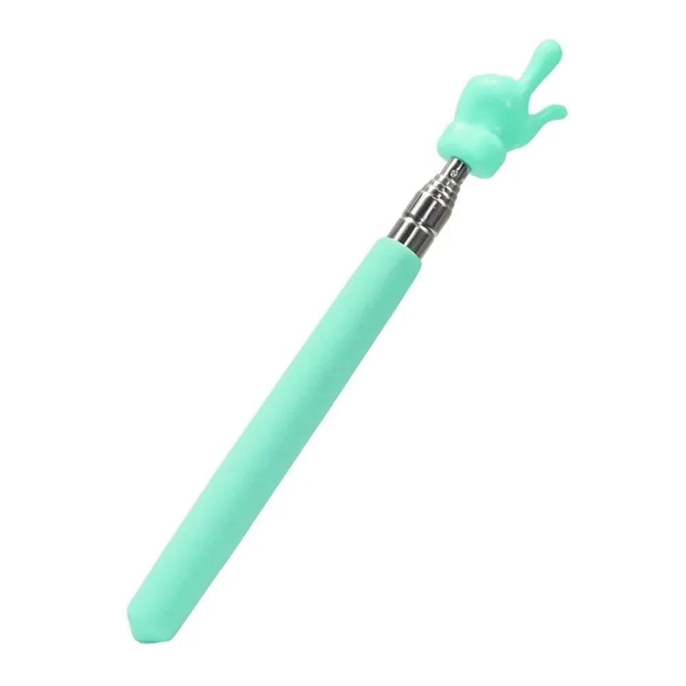 Retractable Stainless Steel Teacher Pointer — Telescopic Classroom Teaching Stick