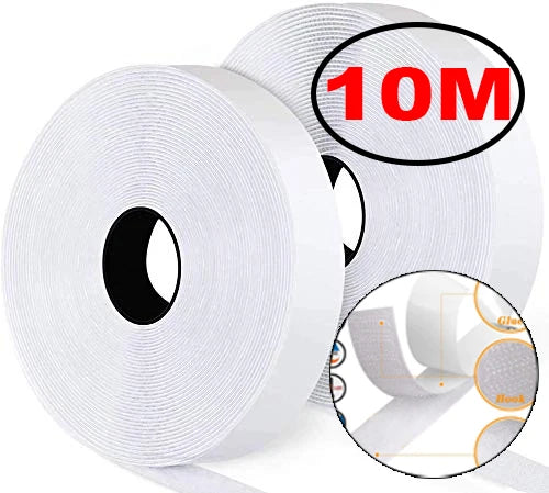 Self-Adhesive Hook and Loop Tape — Strong Fastener for DIY Projects