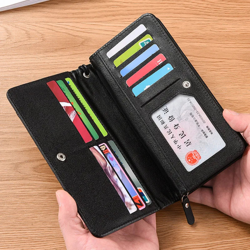 TCGAD Men's Vintage Business Clutch — Multi-Functional Phone Bag & Wallet