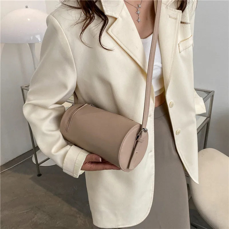 Women's Round Crossbody Bag — Elegant Single Shoulder Purse