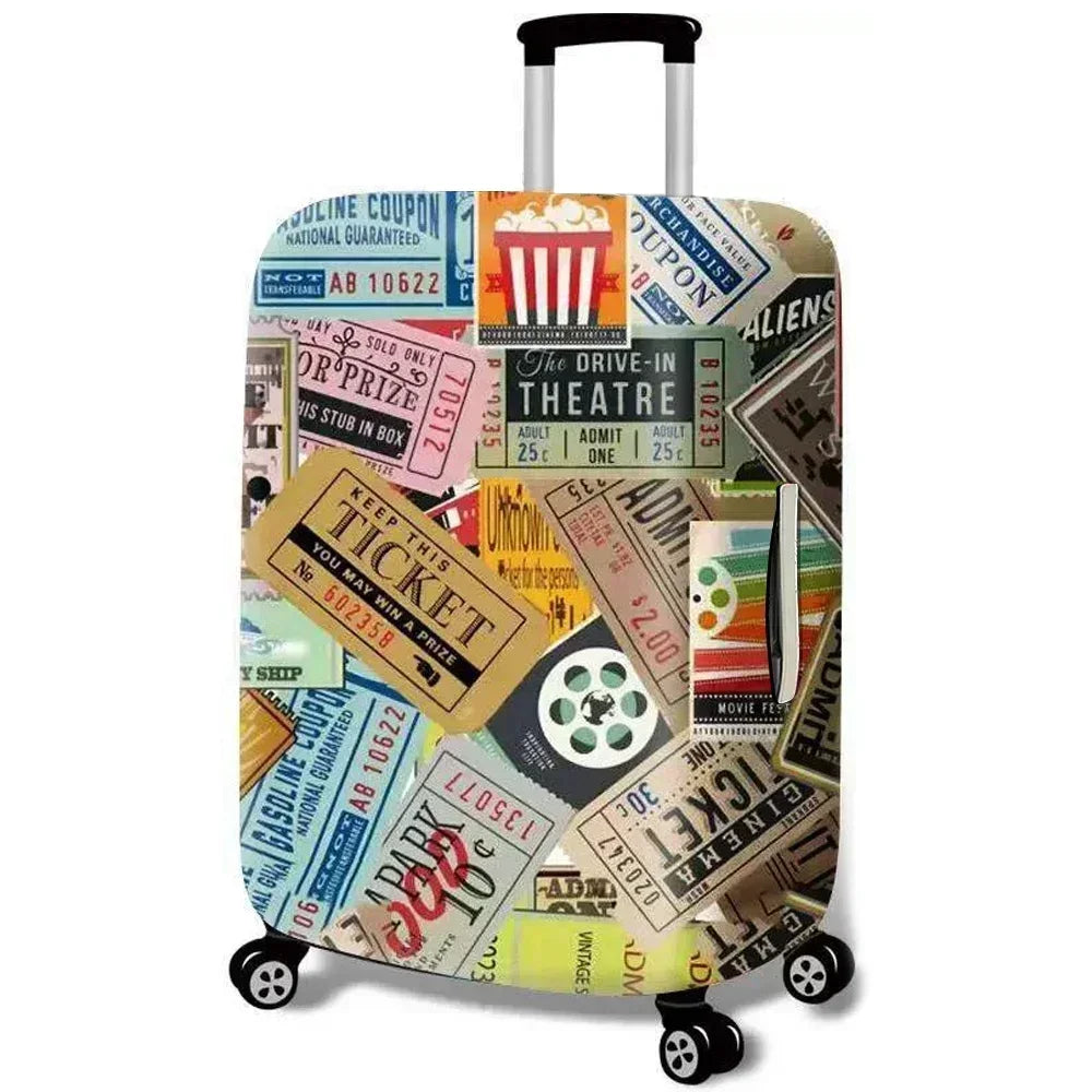 Stretch Fabric Luggage Cover — Protective Suitcase Sleeve for Travel