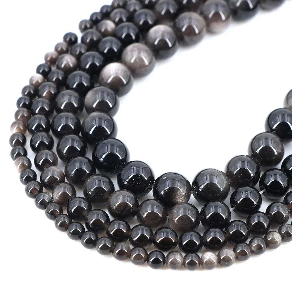 Natural Stone Gemstone Beads — Round Crystal Spacers for Jewelry Making