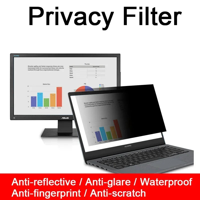 Laptop Privacy Screen Protector — Anti-Spy Matte & HD Dual-Sided Film