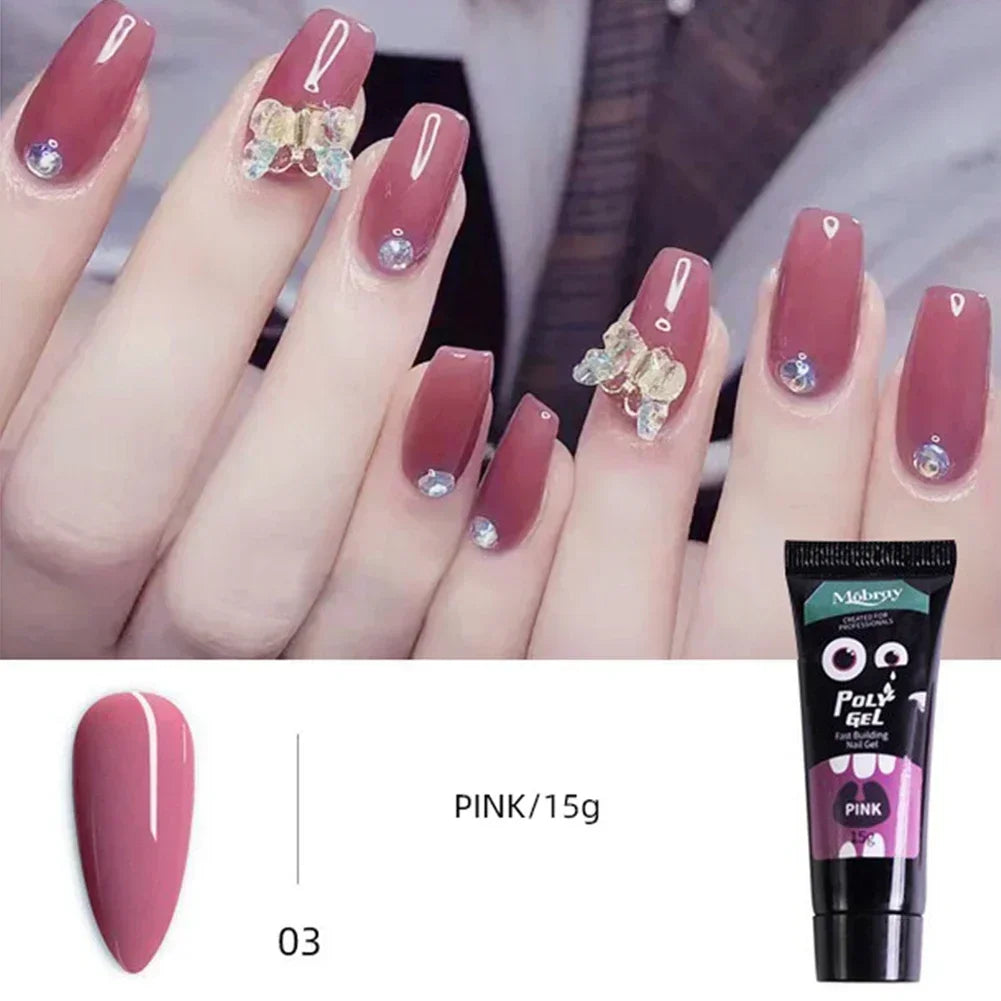 Poly Nail Gel Extension Set — Quick Building Manicure Kit