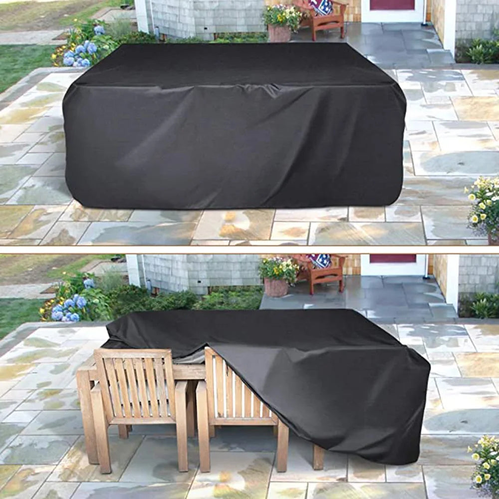 All-Weather Garden Furniture Cover — Waterproof Oxford Fabric Protector