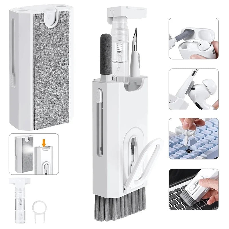 8-in-1 Multi-functional Electronics Cleaning Kit — Comprehensive Tool Set for Gadgets