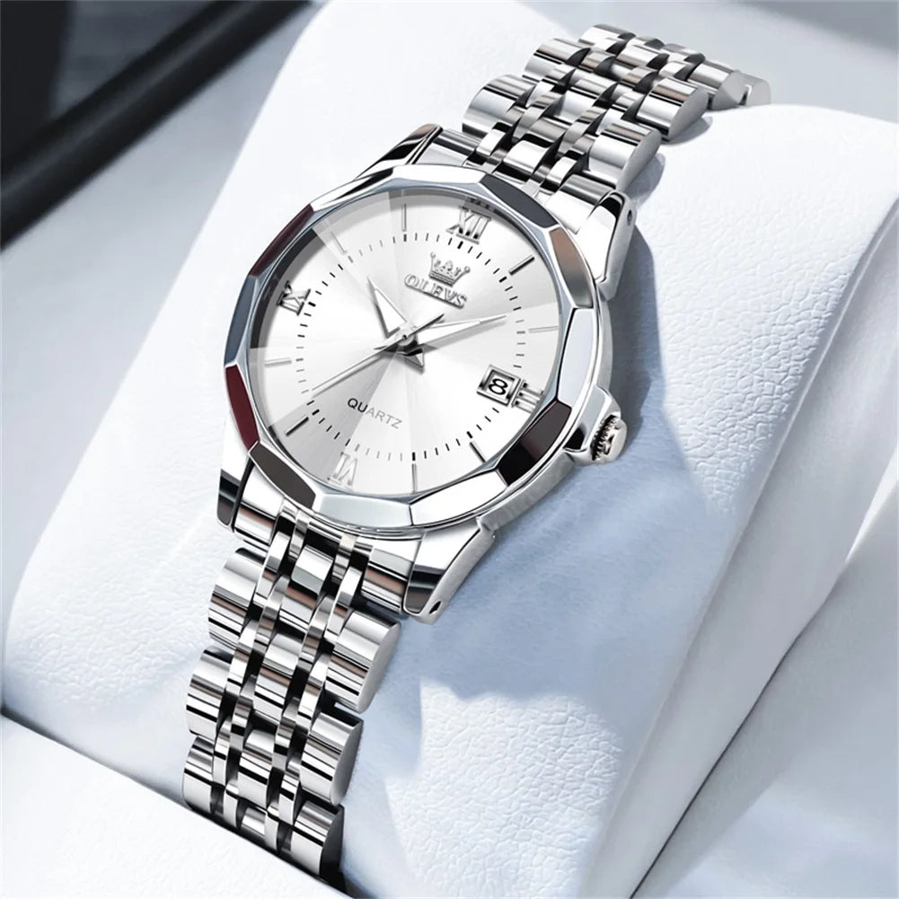 OLEVS 9931 Elegant Women's Watch — Luxury Stainless Steel Quartz Timepiece