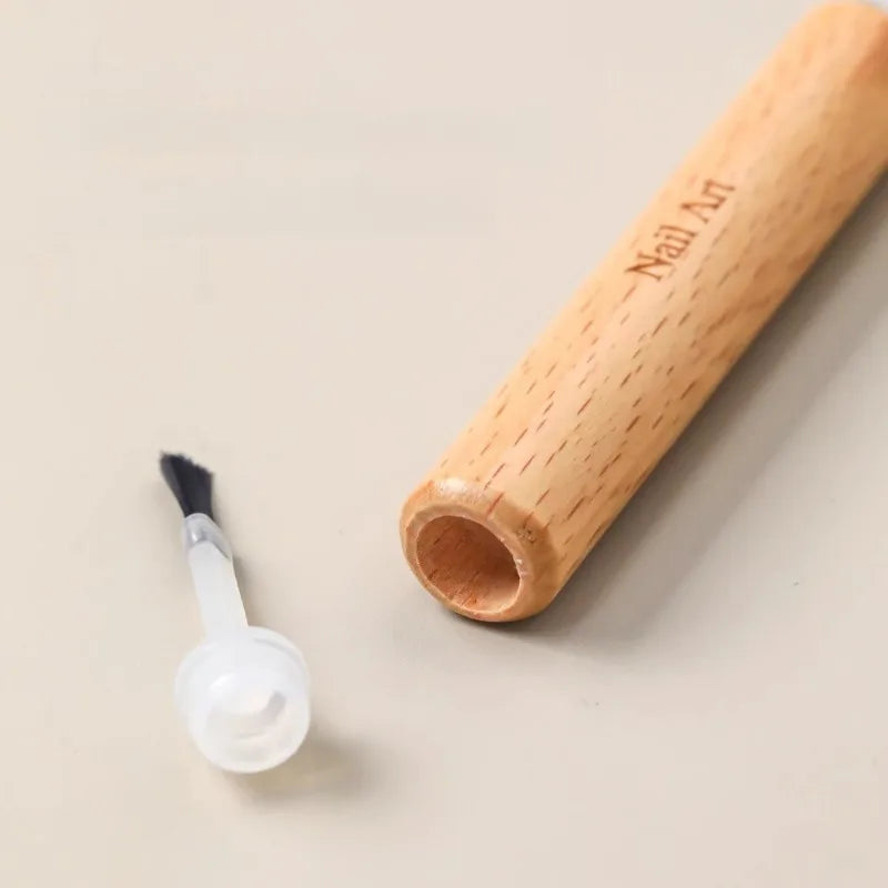 Professional Nail Art Brush Set — Multi-Functional Tools with Wooden Grip