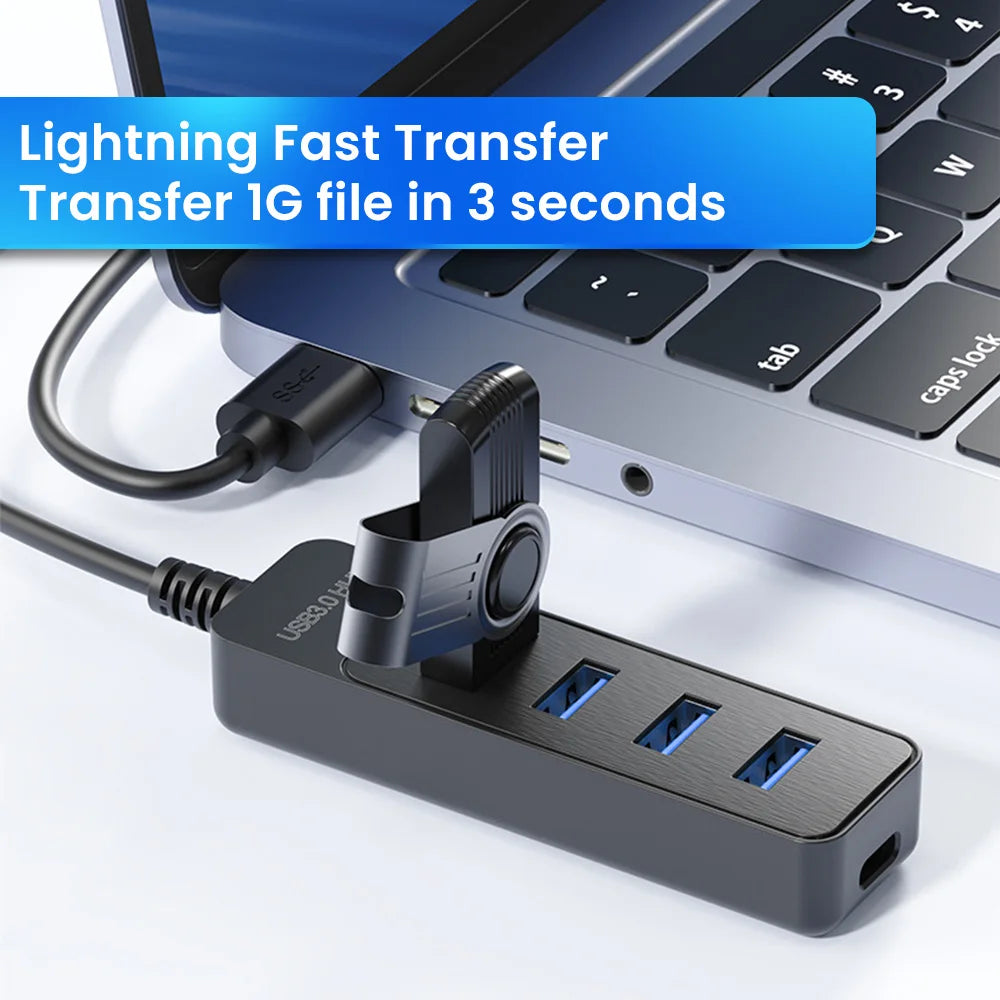OLAF 4-Port USB Hub — High Speed Multi-Port Expander for Computers