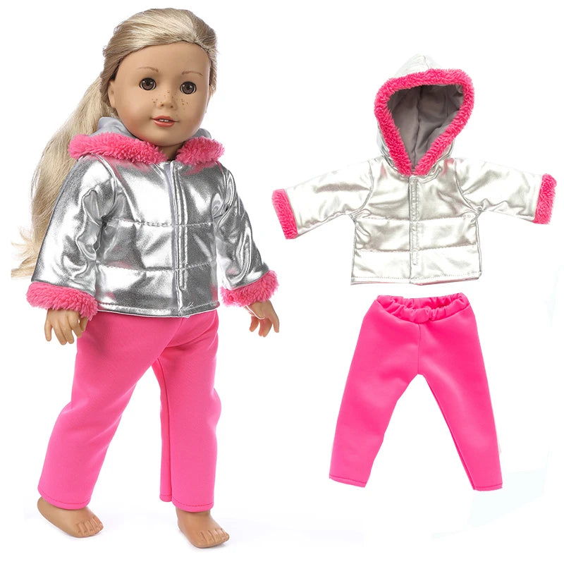 Miao Mama ai wawa Winter Doll Coat — Warm Outfit for 18 Inch Dolls