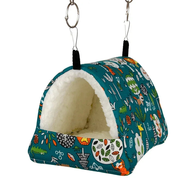 Cozy Cotton Small Animal Nest — Hanging Sleeping Bed for Birds and Pets