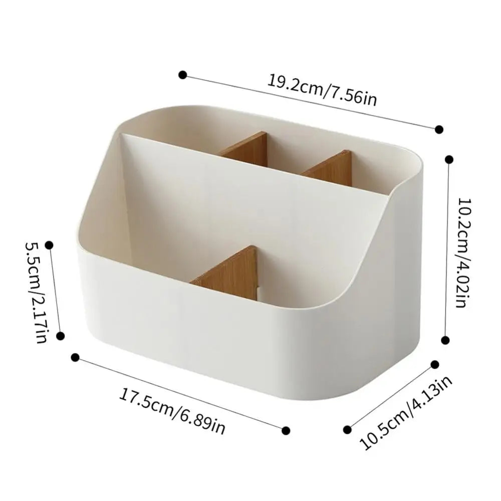 Multi-Compartment Desk Organizer — Versatile Storage for Office and Vanity