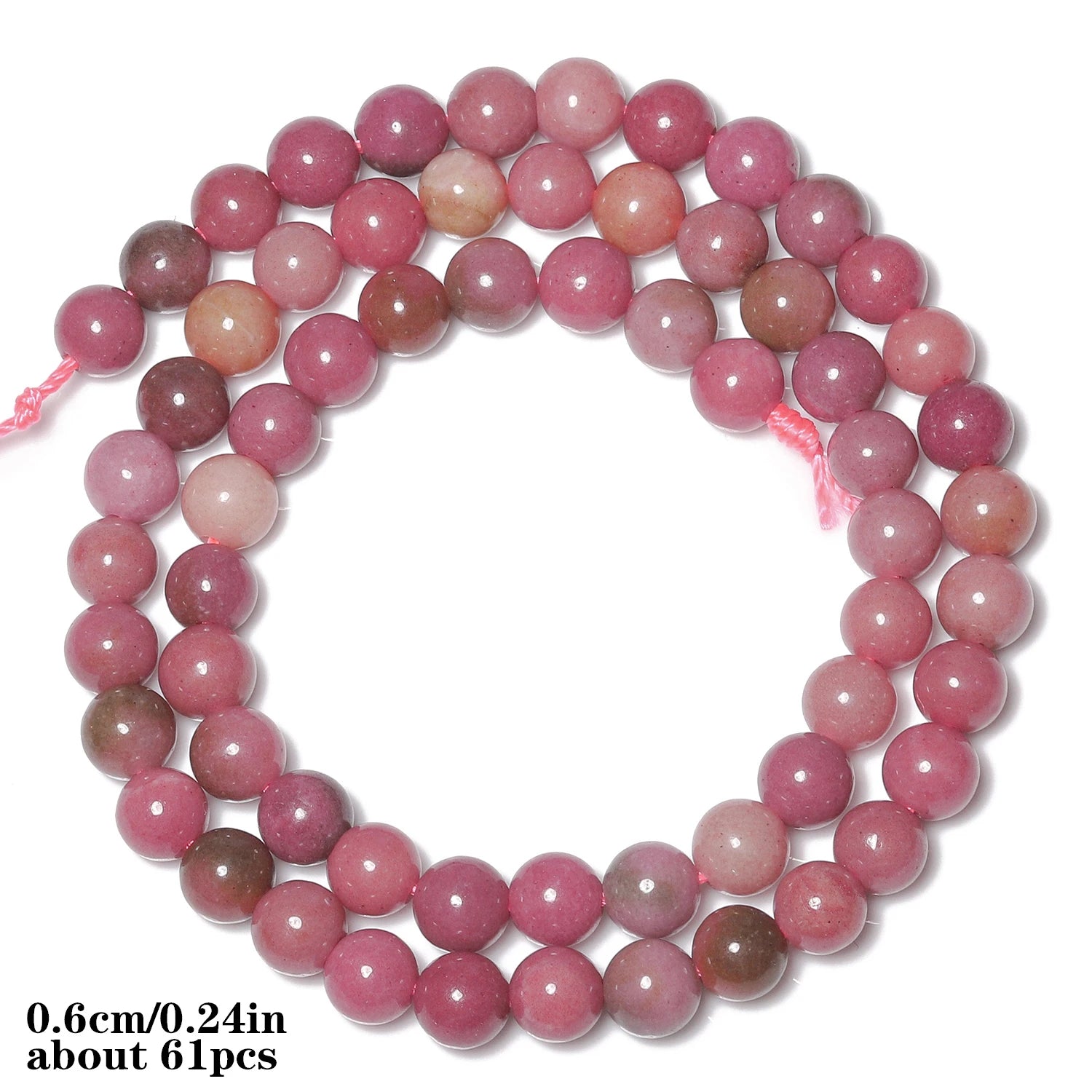 Natural Rhodonite Stone Beads — Multi-Shape Charms for DIY Jewelry Making