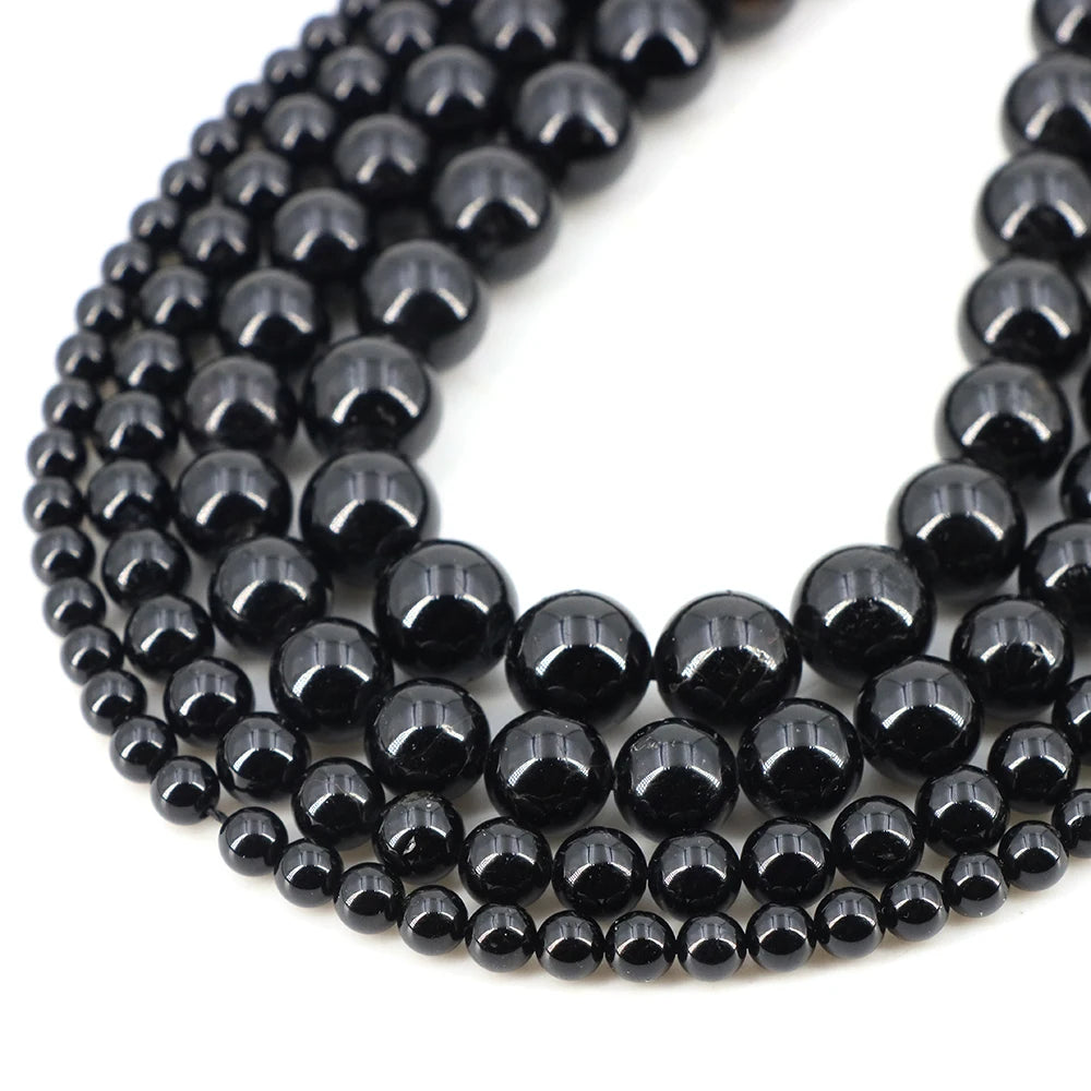 Natural Stone Gemstone Beads — Round Crystal Spacers for Jewelry Making