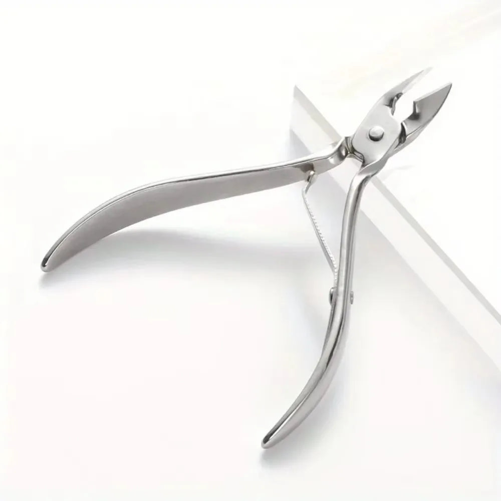 Stainless Steel Cuticle Nipper — Professional Nail Trimmer for Manicure