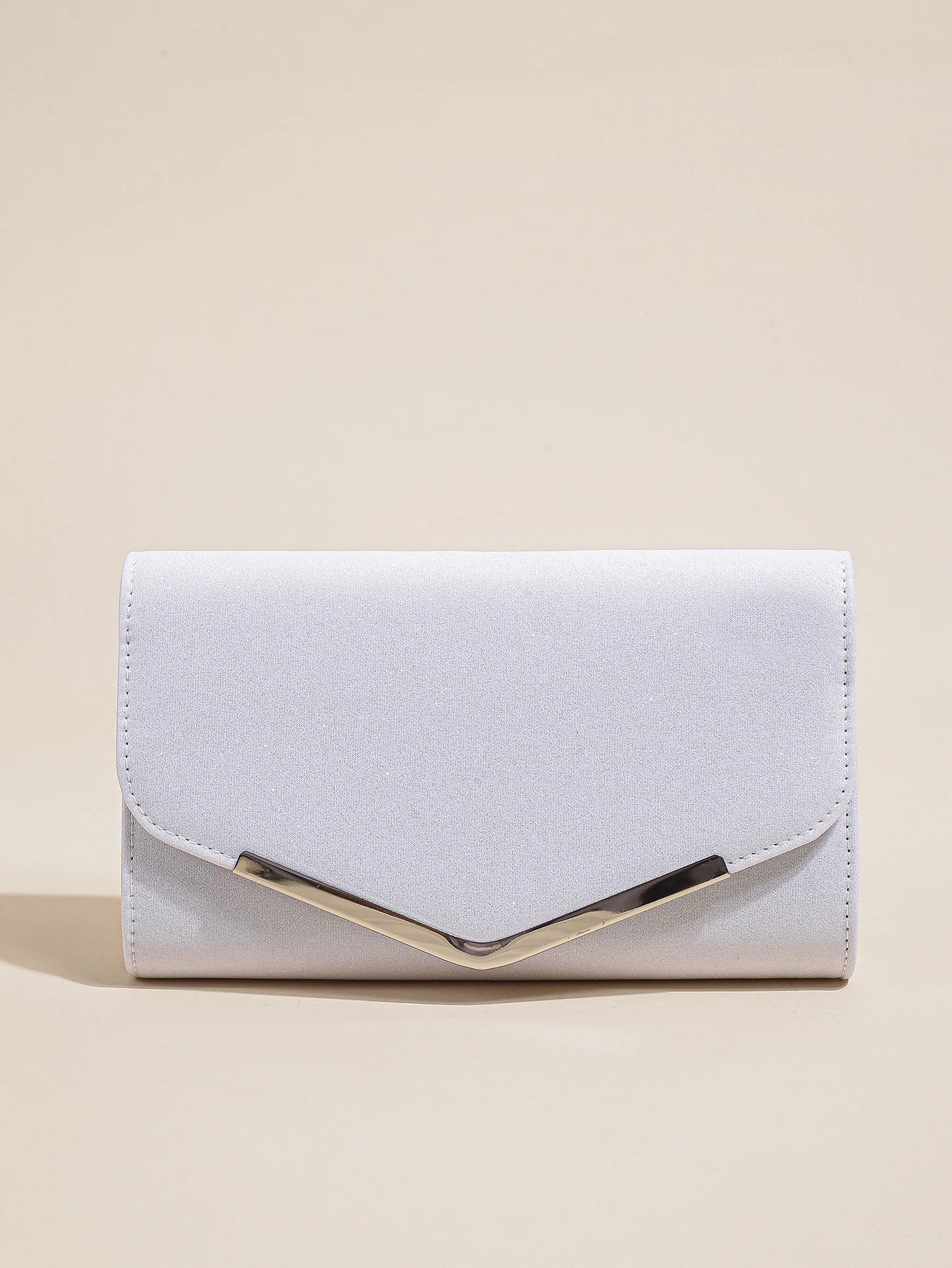 Glitter Evening Clutch Purse — Elegant Envelope Handbag with Detachable Chain