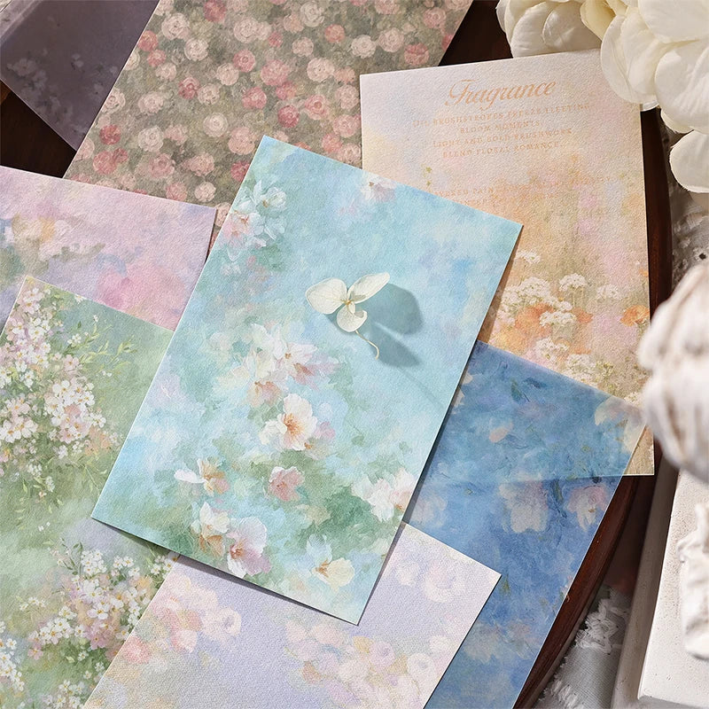 Vintage Garden Dream Writing Paper — 30pcs Retro Scrapbooking Material