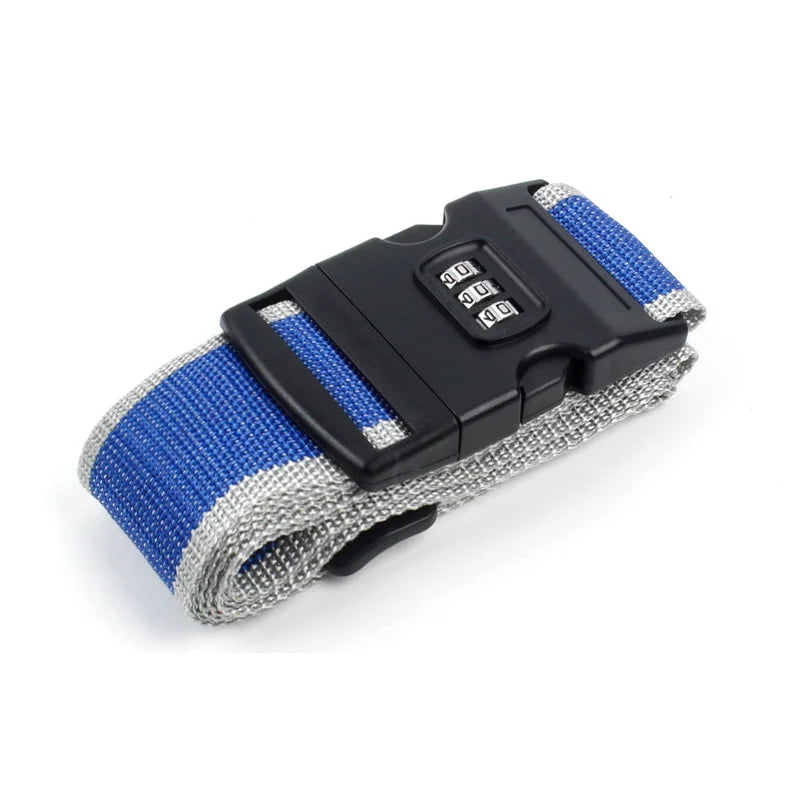 LXHYSJ Adjustable Luggage Strap — Secure Travel Packing Belt with Cipher Lock