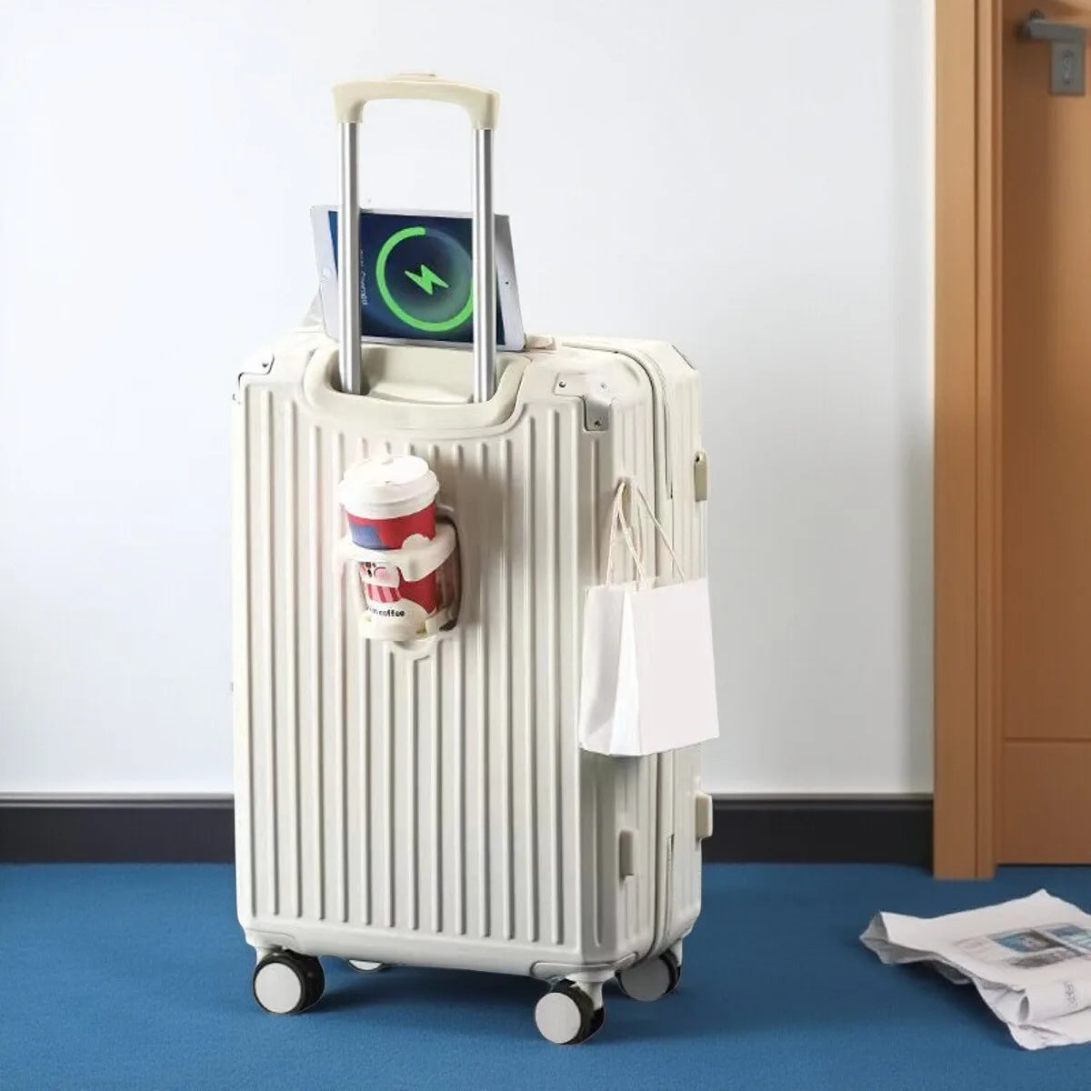 Multi-Functional Travel Suitcase — Large Capacity Carry-On with USB Port