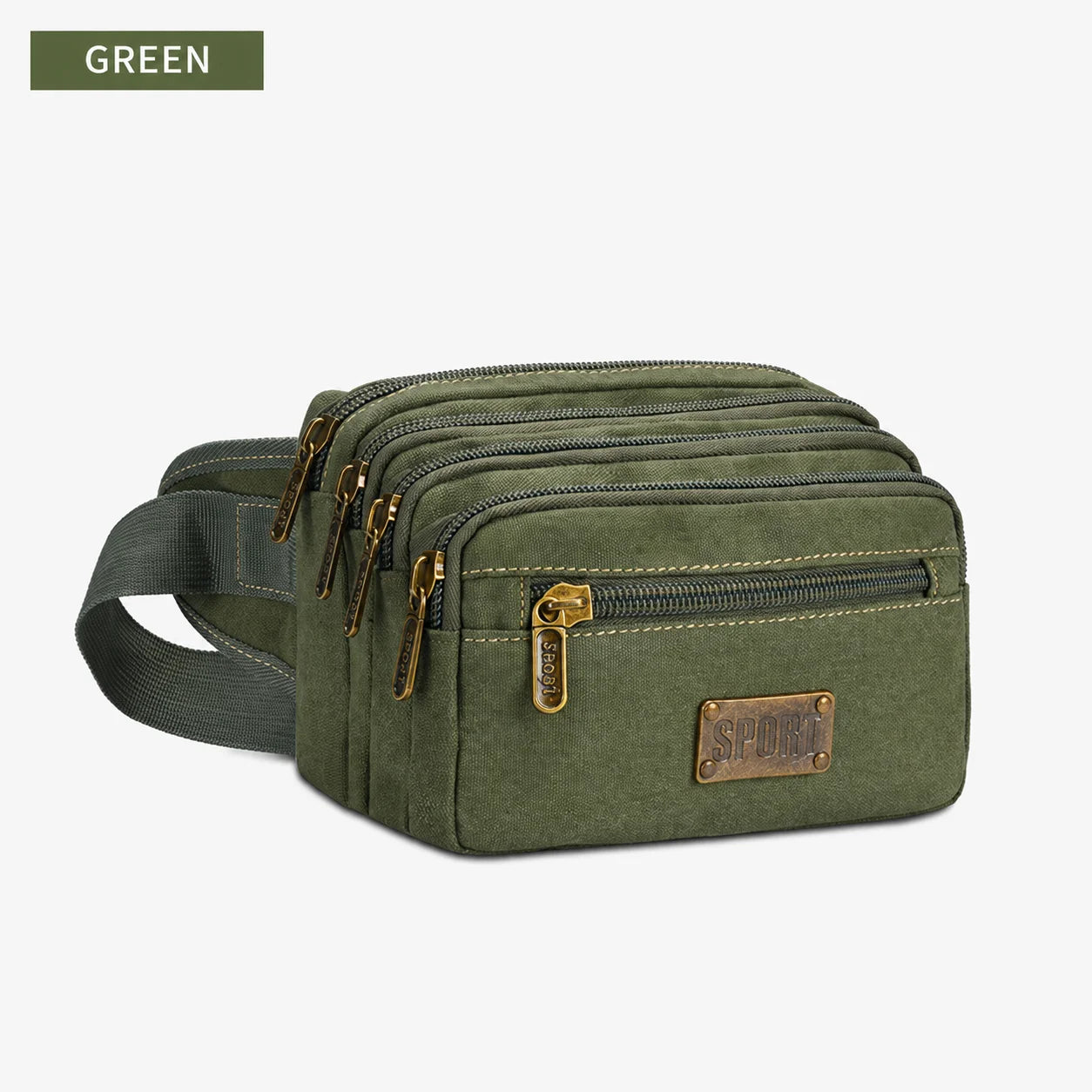 Canvas Waist Pack — Adjustable Outdoor Storage