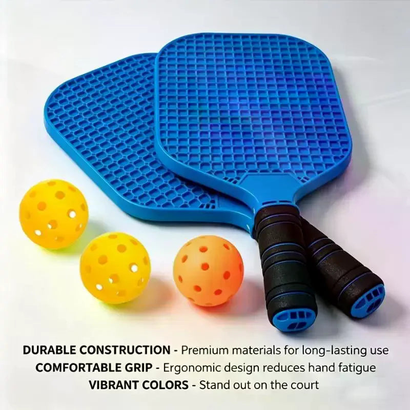 Marbit Pickleball Paddle Set — Textured Honeycomb Surface & Non-Slip Grip