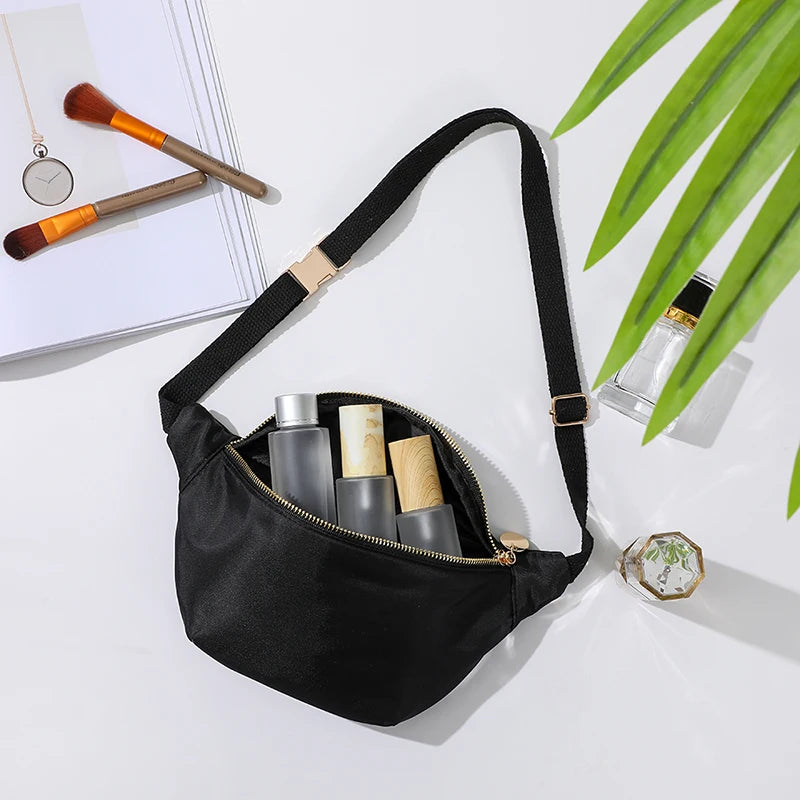 DANCURKEY Nylon Fanny Pack — Lightweight Waist Bag for Women