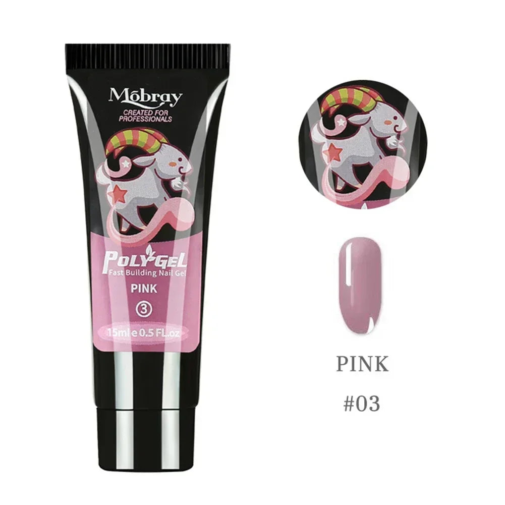 Poly Nail Gel Extension Set — Quick Building Manicure Kit