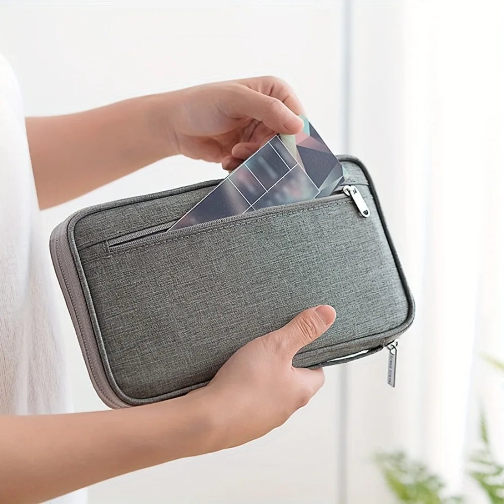 Portable Travel Passport Holder — Multi-Functional Document Organizer