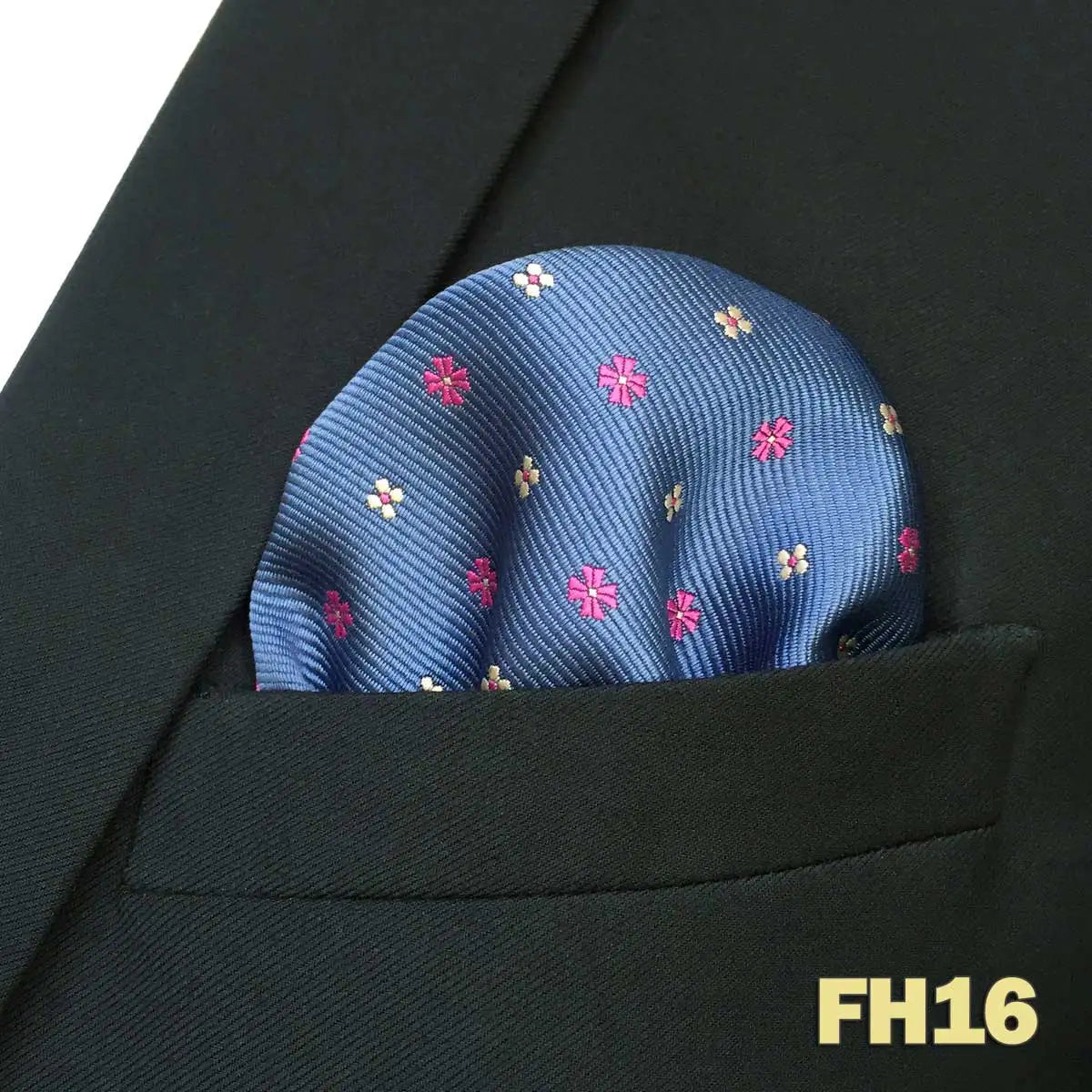shlax&wing Men's Paisley Pocket Square — Elegant Microfiber Handkerchief for Suits