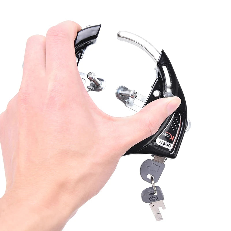 Bicycle Security Lock — Anti-Theft Steel Chain with Keys