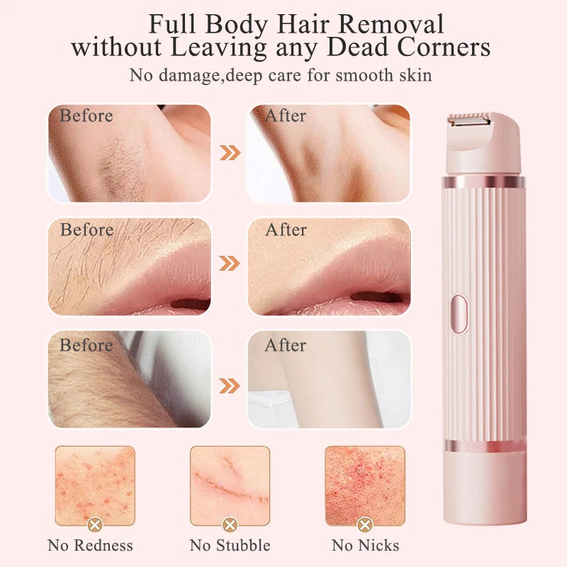 peicon Electric Shaver for Women — Painless Facial and Body Trimmer