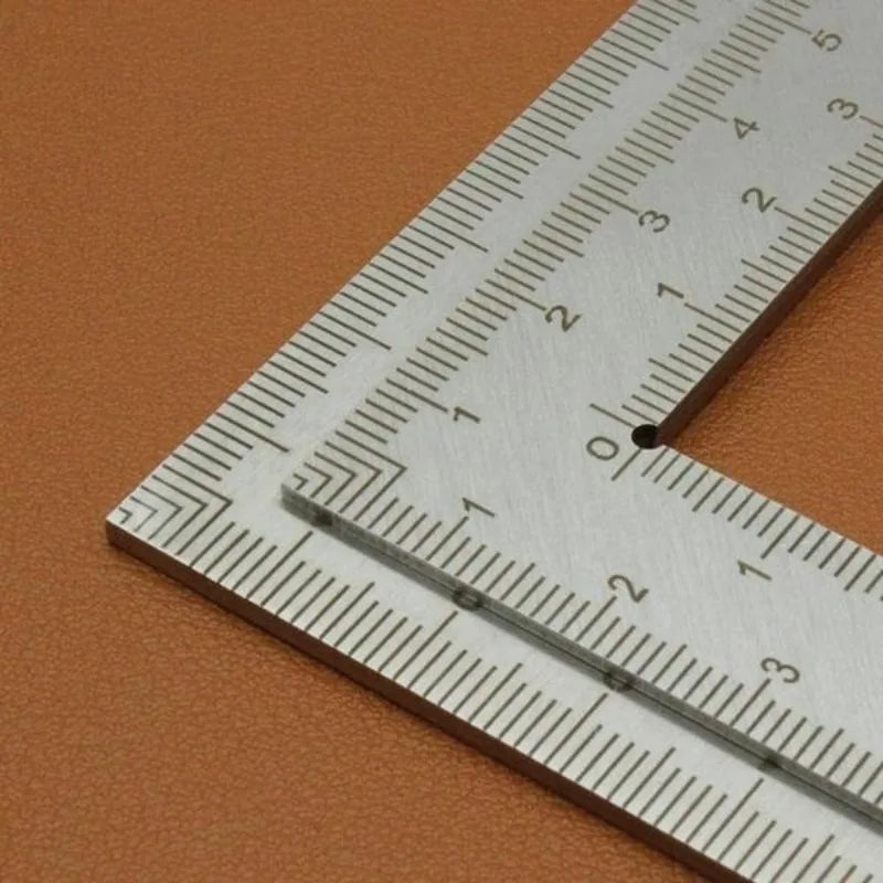 Stainless Steel L-Square Ruler — Multi-Function Right Angle Measuring Tool
