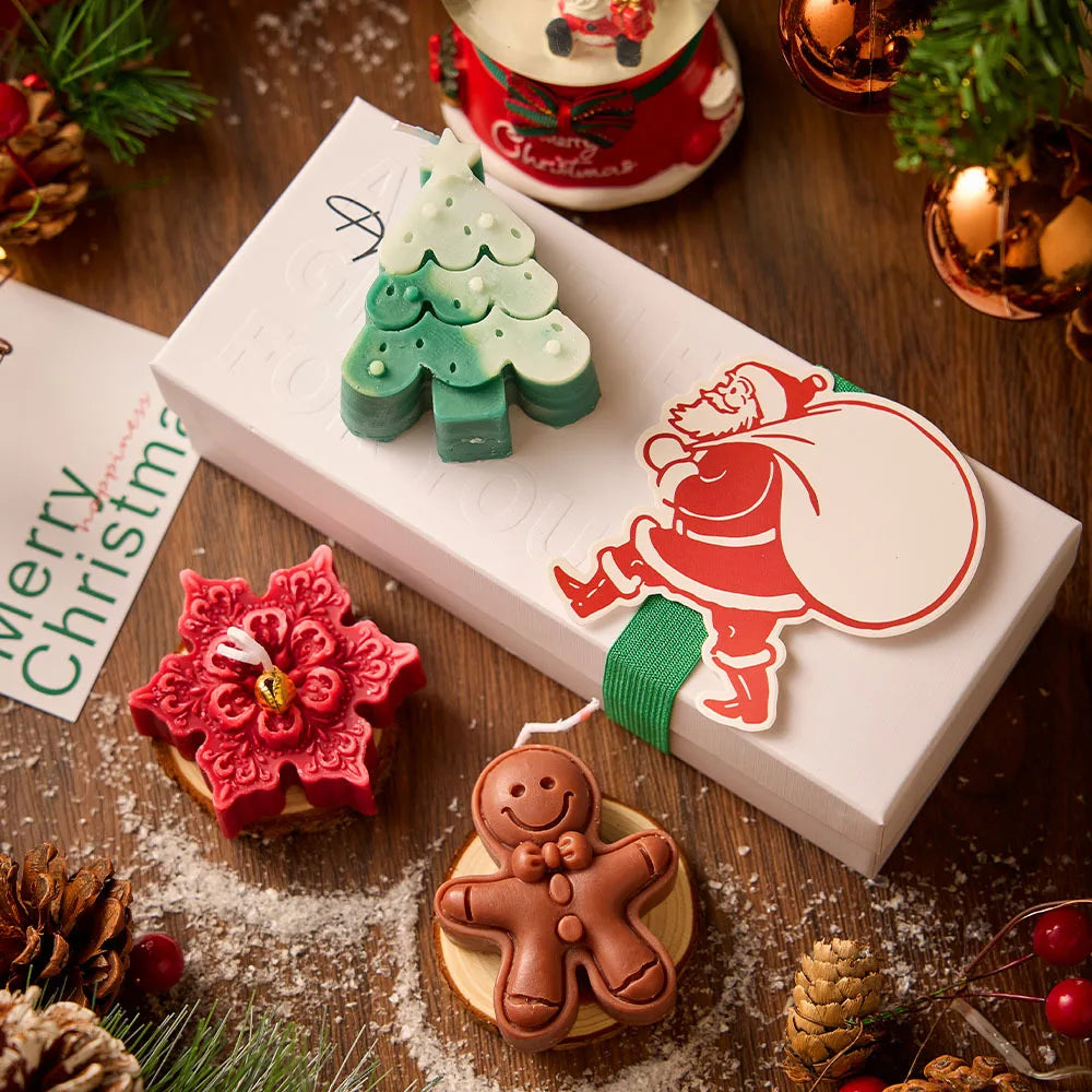 Handmade Christmas Scented Candle Gift Set — Festive Holiday Home Decor