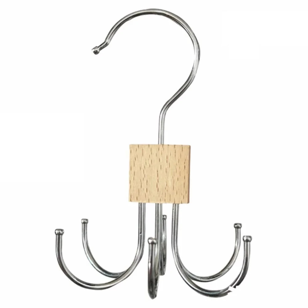 Rotating Multi Claw Hanger — Space-Saving Metal Hook Organizer