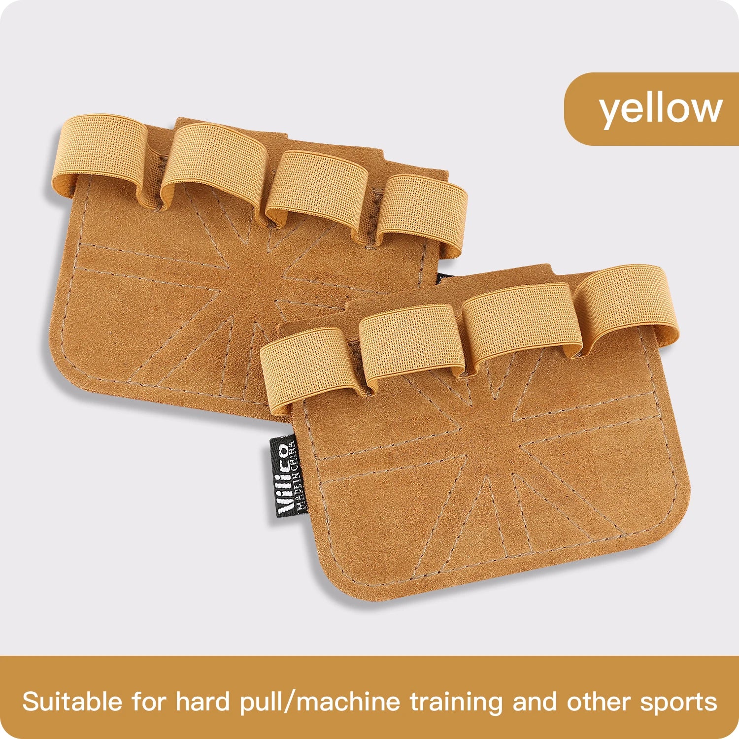 Leather Weight Lifting Training Gloves — Palm Protection for Fitness & Gymnastics
