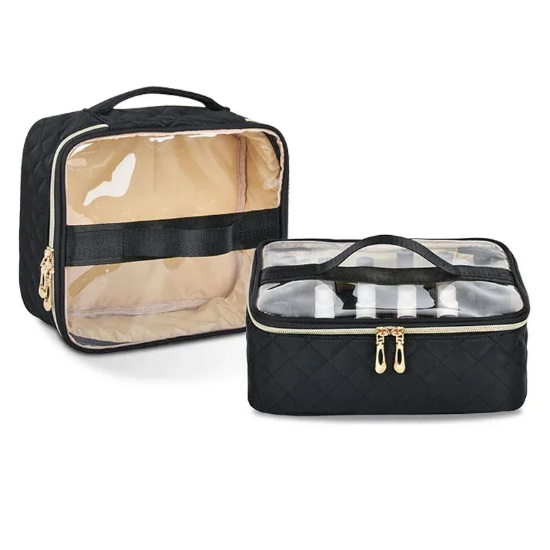 VECENT Nail Polish Organizer Bag — Portable 48-Bottle Storage Case