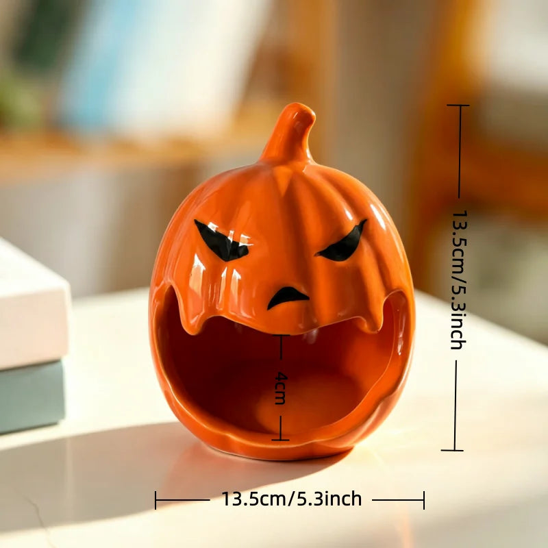 Ceramic Pumpkin Pet House — Cozy Hideout for Small Animals