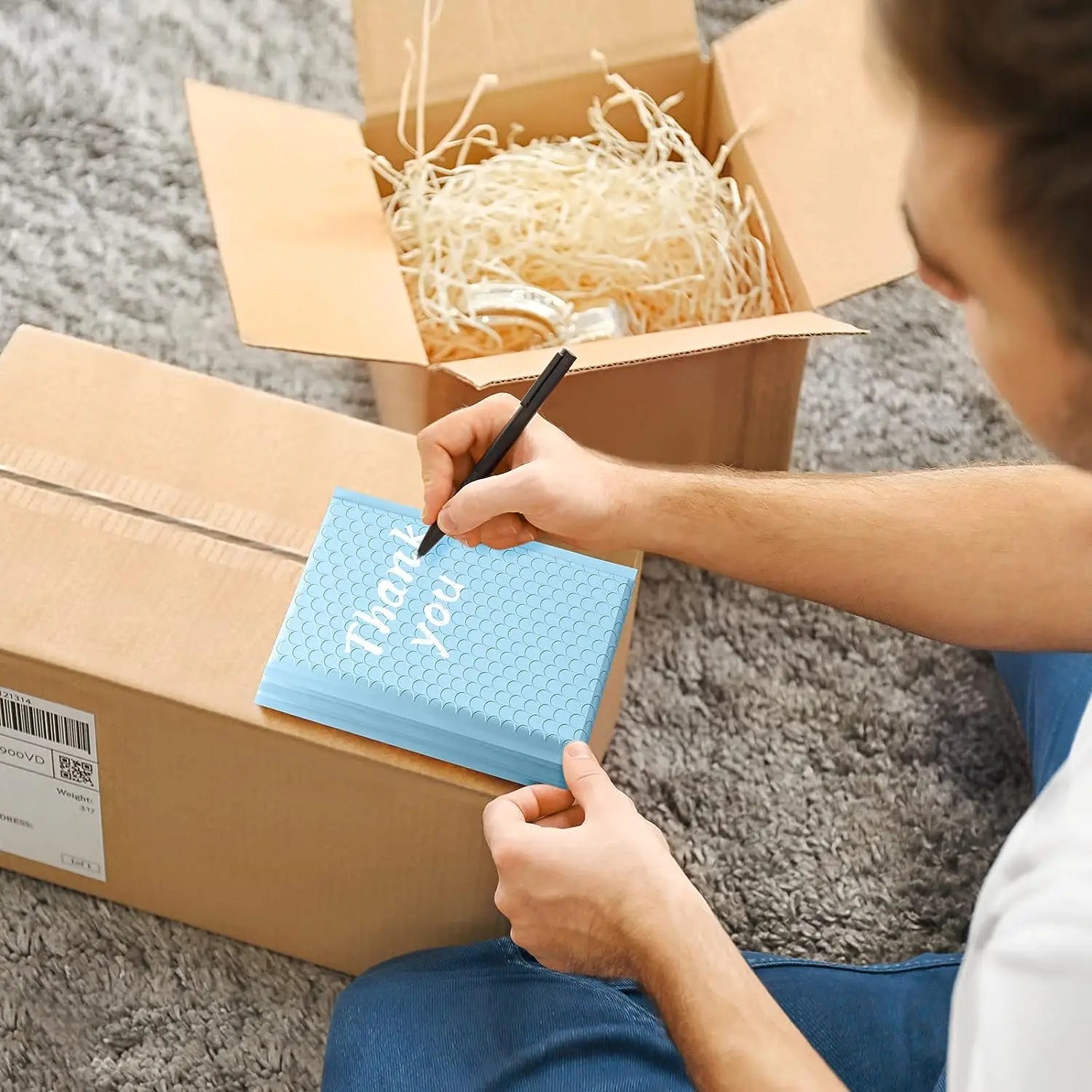 Blue Poly Bubble Mailers — Waterproof Padded Shipping Envelopes, 100 Pack